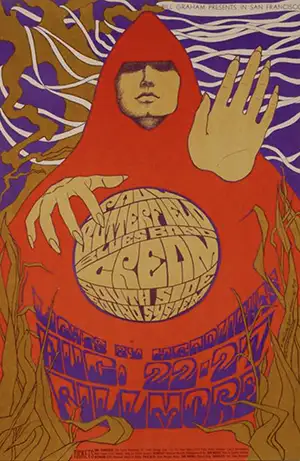 Fillmore auditorium psychedelic poster, Cream