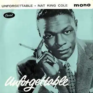 Unforgettable by Nat King Cole 45 rpm single sleeve