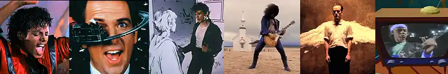 Six images from Music Videos