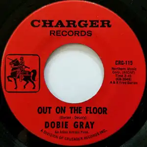 Out on the Floor by Dobie Gray record lable