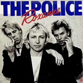 Roxanne by the band Police single cover