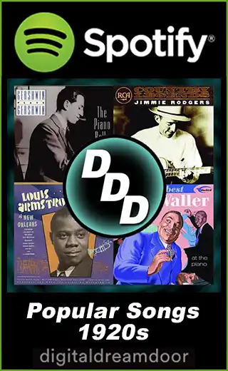 Spotify Greatest Popular Songs Of The 1920s playlist link image