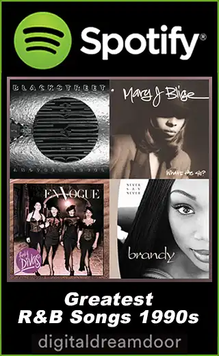 Spotify Greatest R&B Songs of the 1990s playlist link button